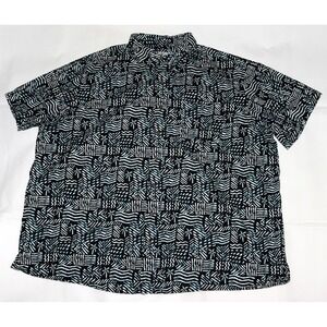 Oak Hill Men's Short Sleeve Button Front Casual Shirt Size 3XL‎